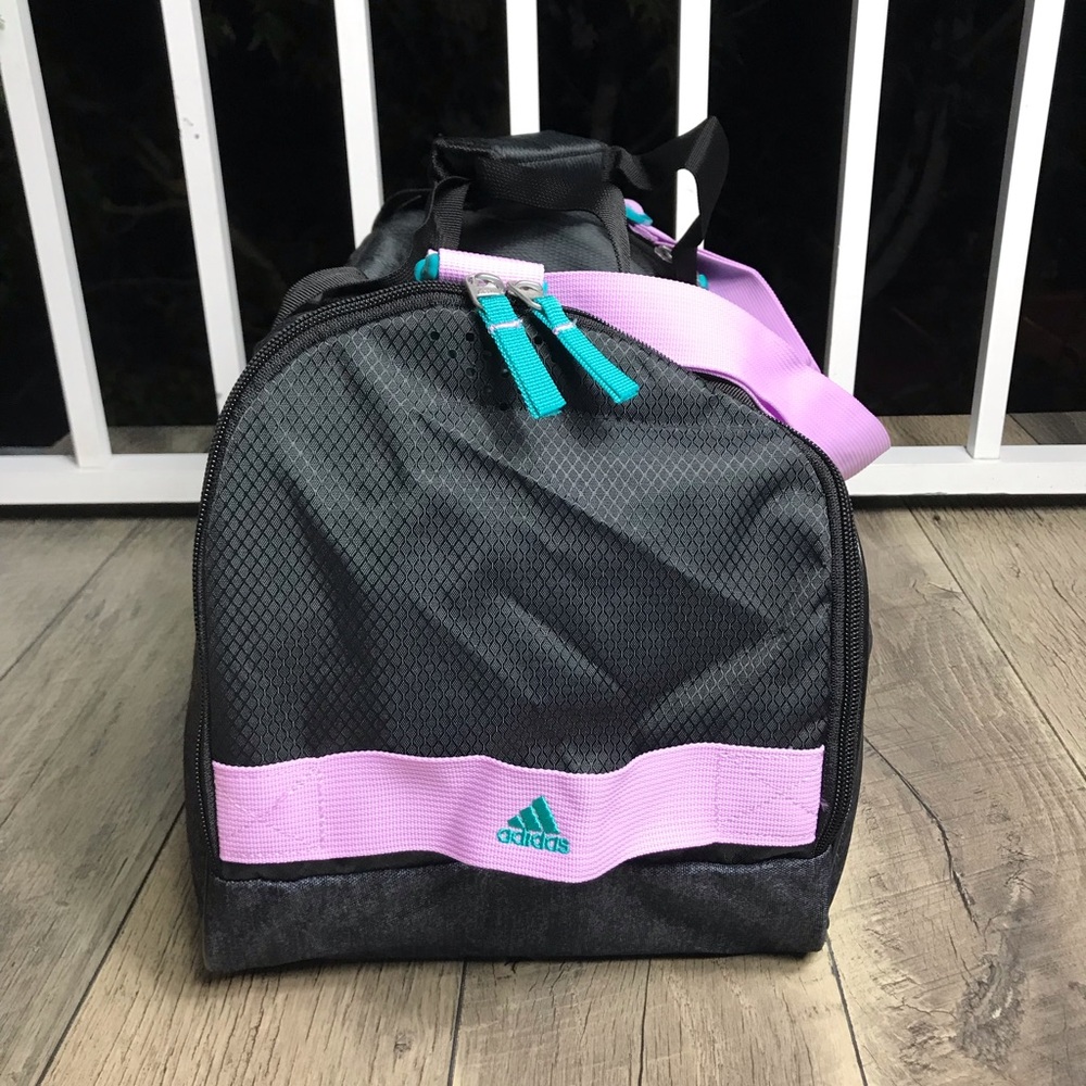 Adidas Bag Squad ||| Duffel Lilac Black Unisex - Picture 5 of 8